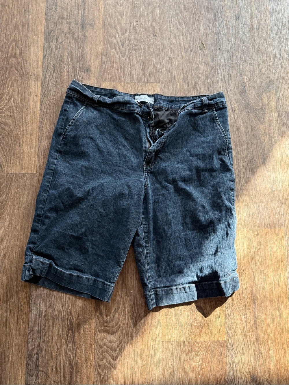 Jaclyn Smith Dark Blue Jean Shorts